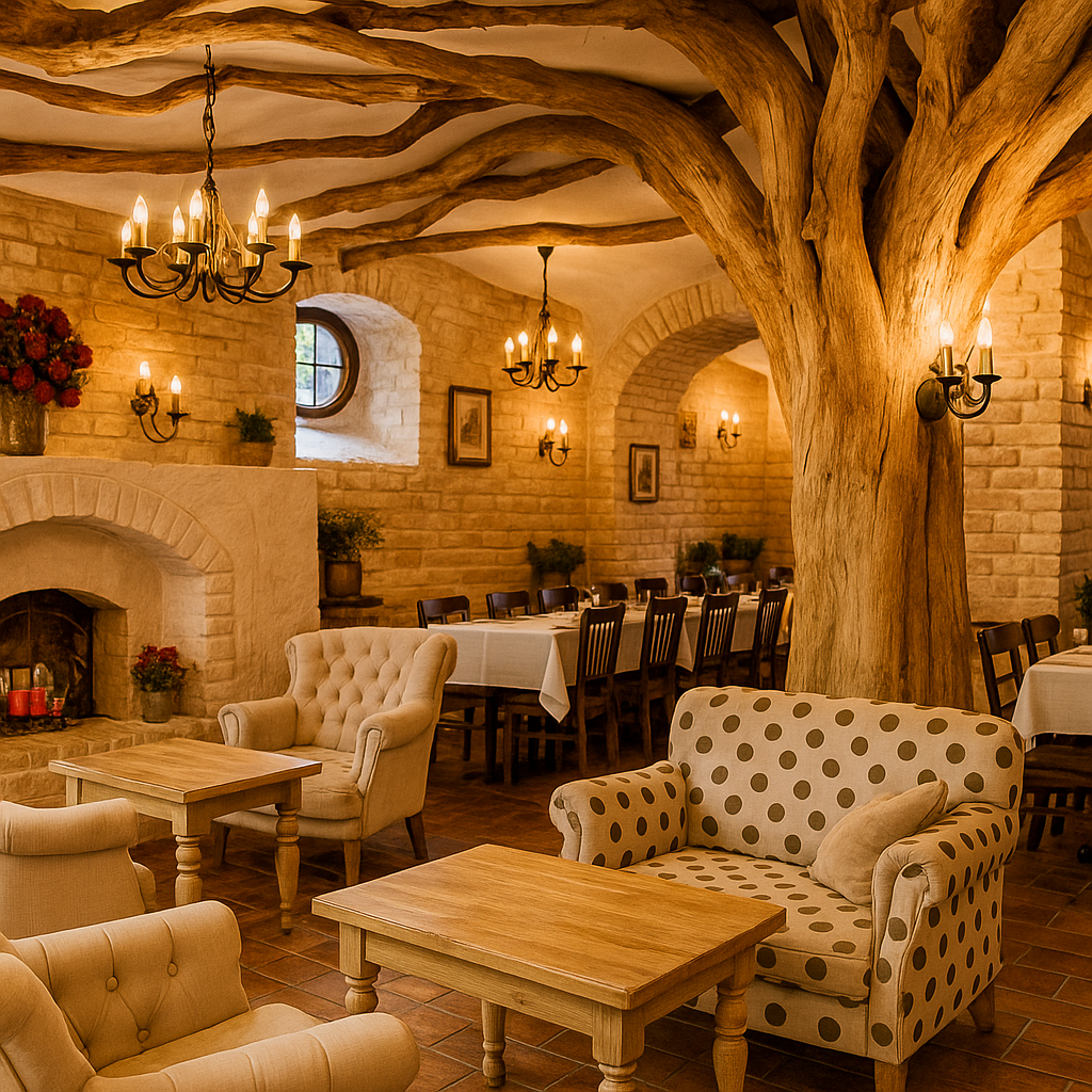 Przytulna sala restauracyjna